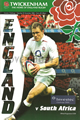 England v South Africa 2006 rugby  Programmes